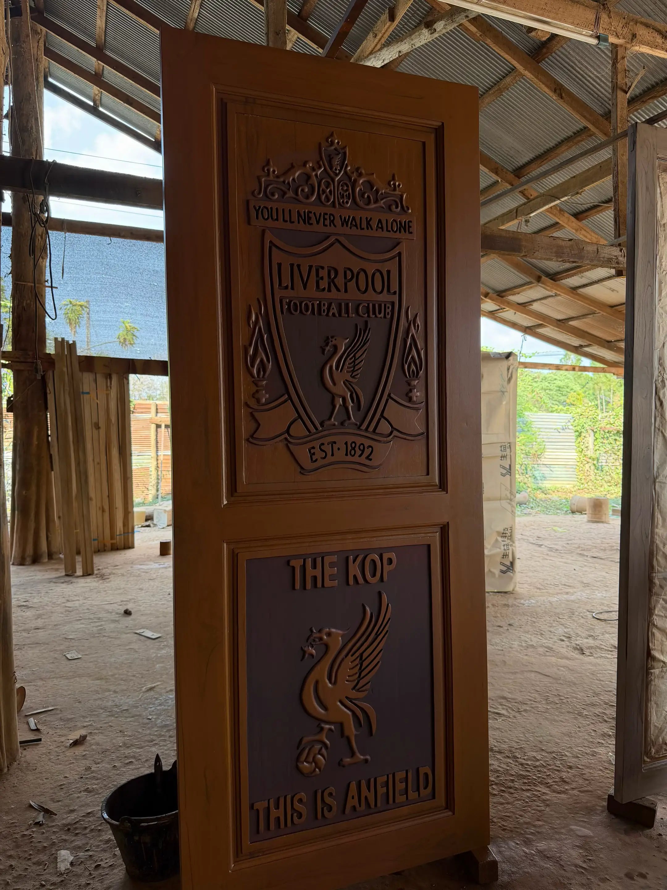 Liverpool FC Themed Interior Wooden Door