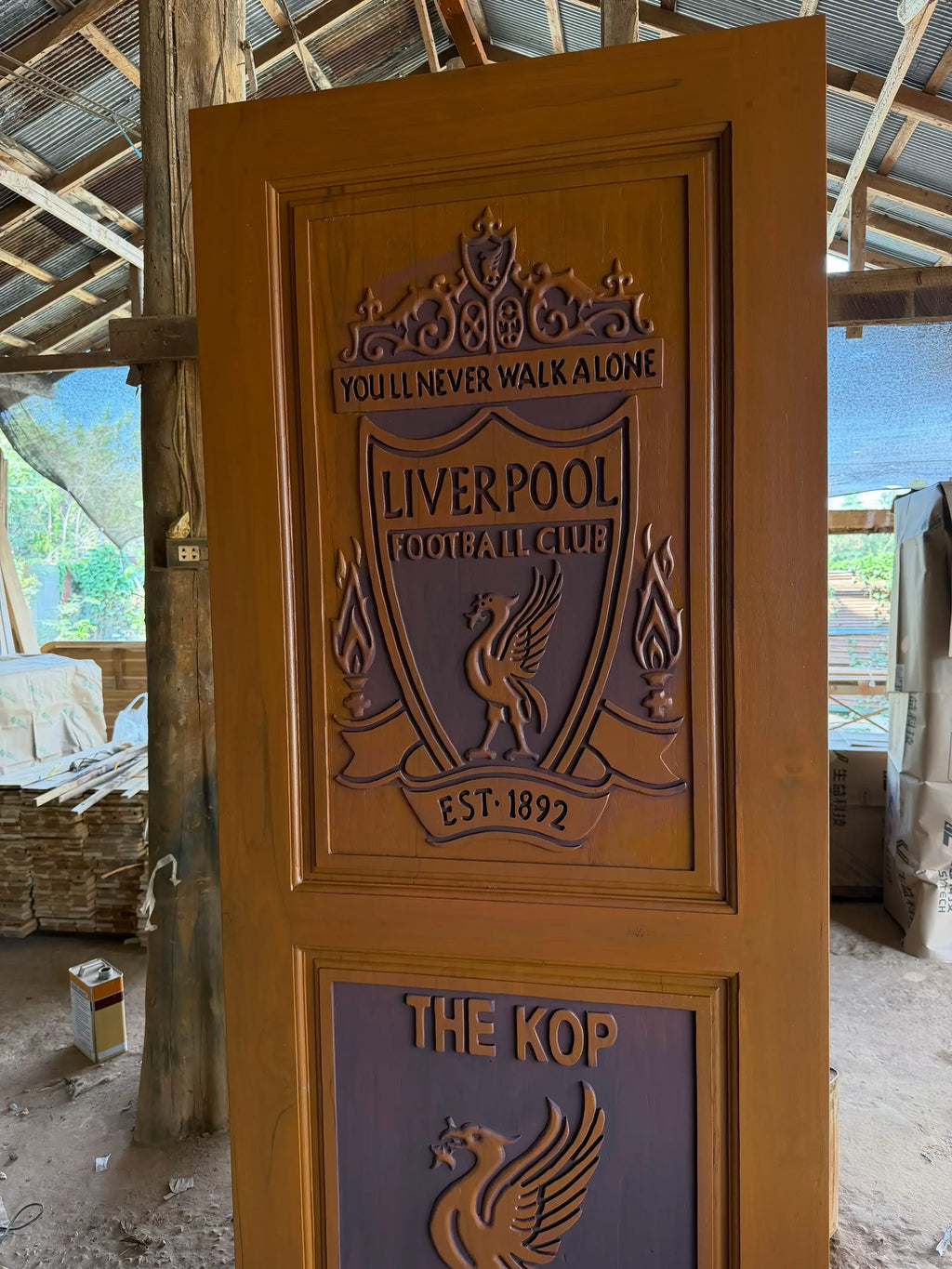 Liverpool FC Themed Interior Wooden Door