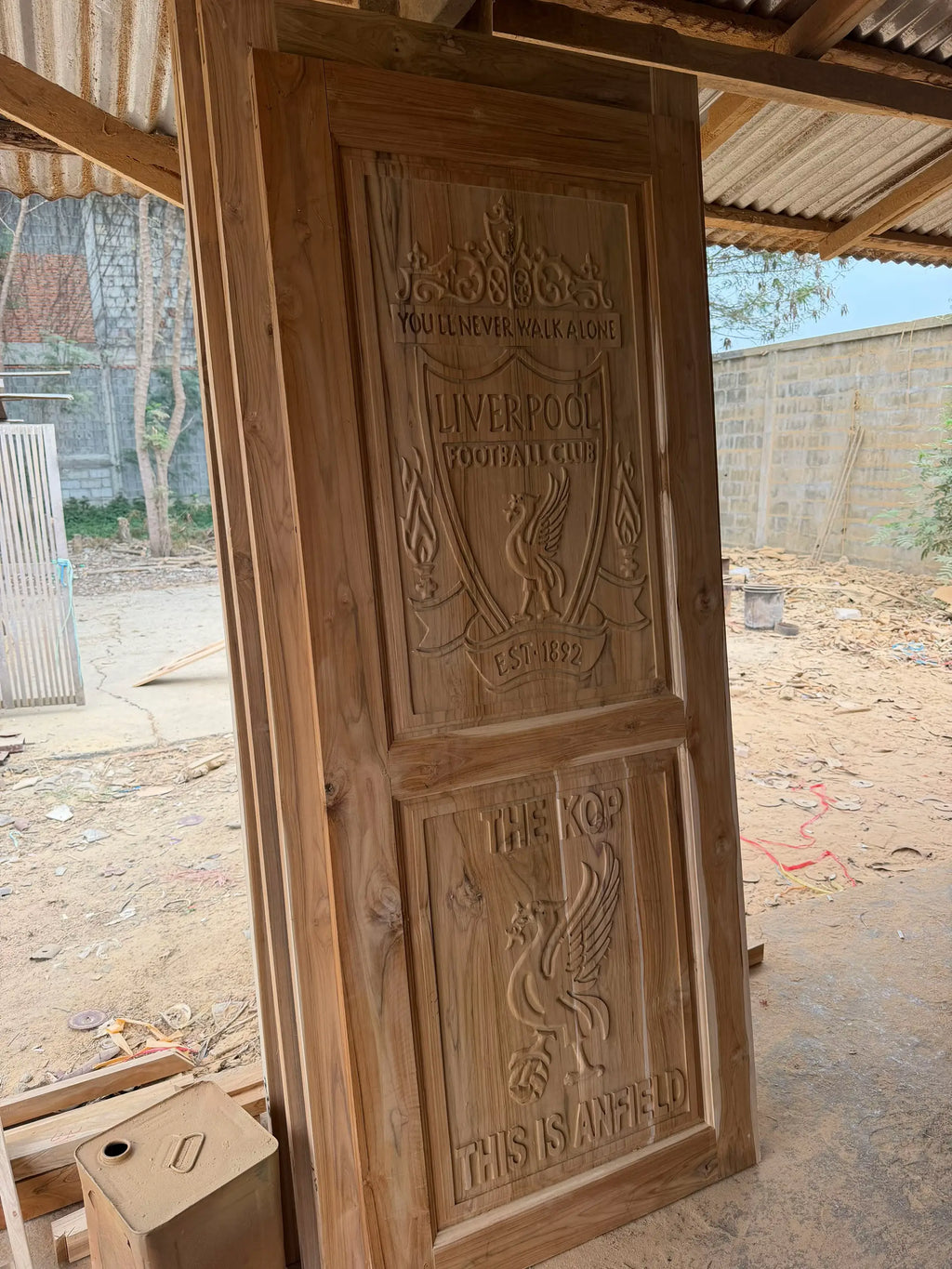 Liverpool FC Themed Interior Wooden Door