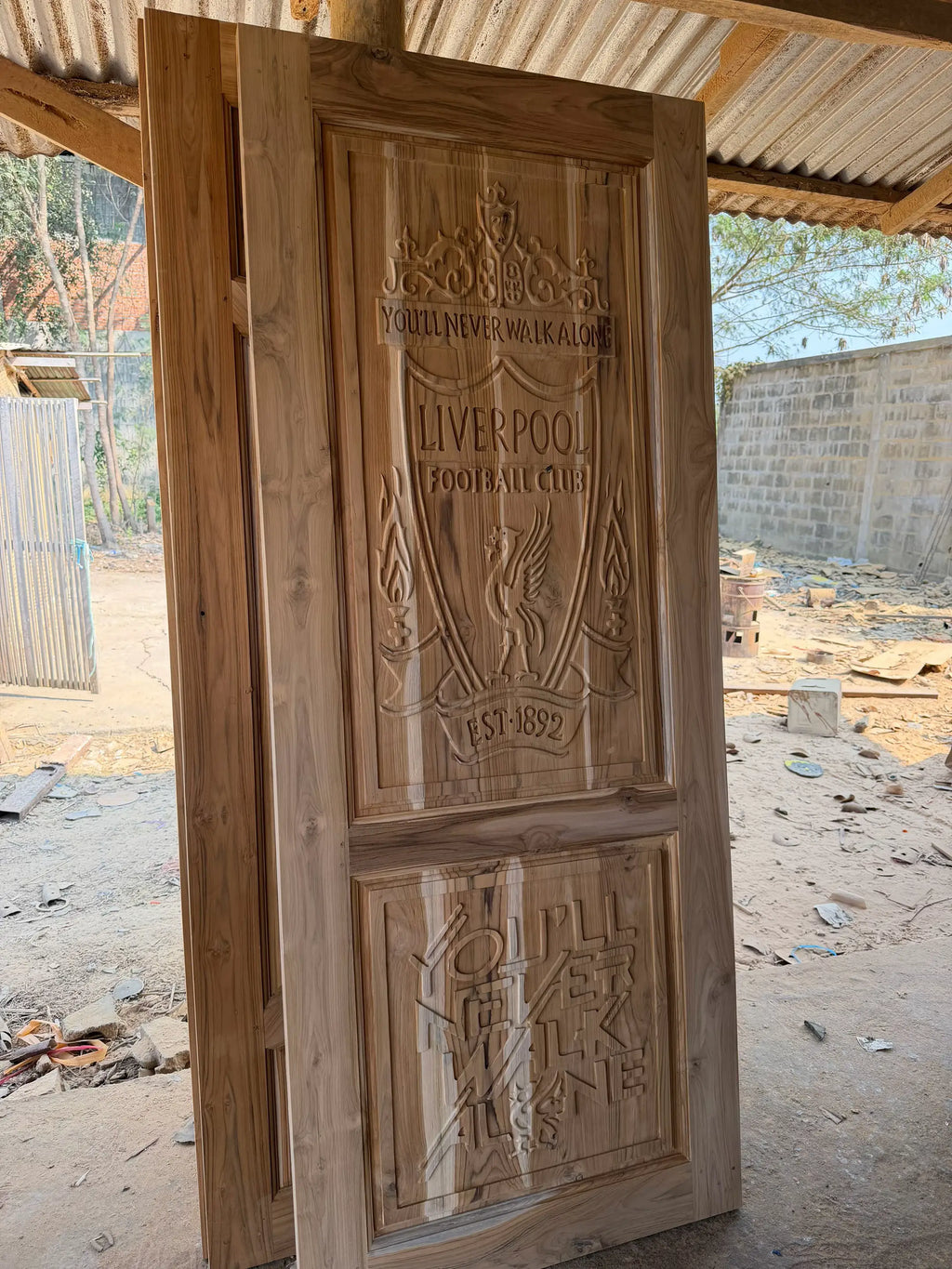 Liverpool FC Themed Interior Wooden Door